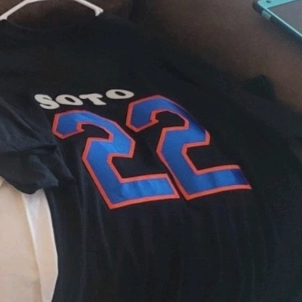 Juan  Soto Mets Black Tee Shirts name/number S-xl